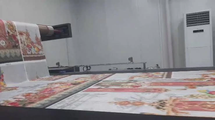 Future Fashion printing patterned fabric